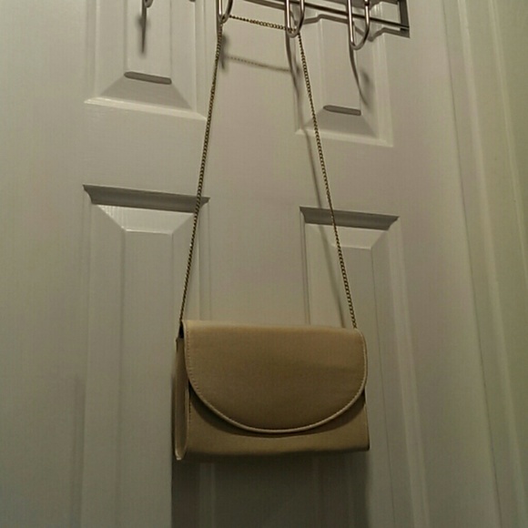 Peachy Gold Shiny Evening/Prom Chain Purse NEW - Picture 4 of 7